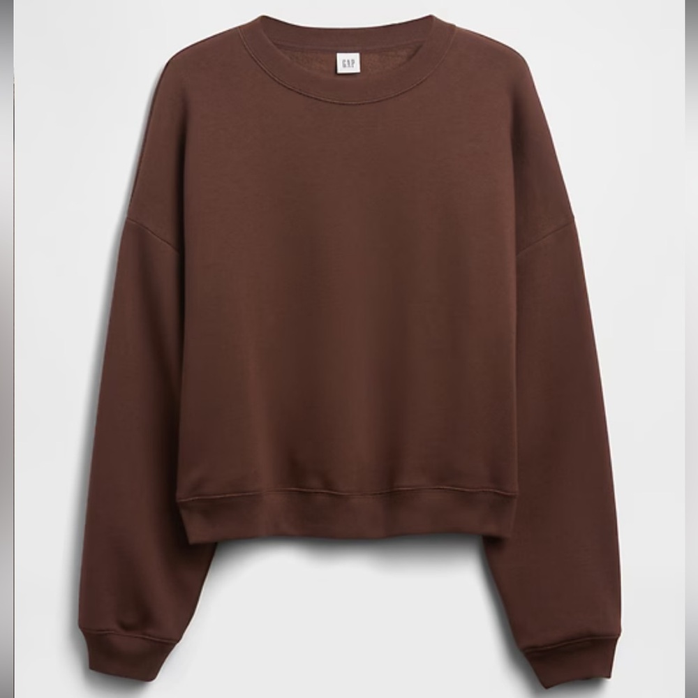 NEW GAP Relaxed Wedge Crewneck Sweatshirt